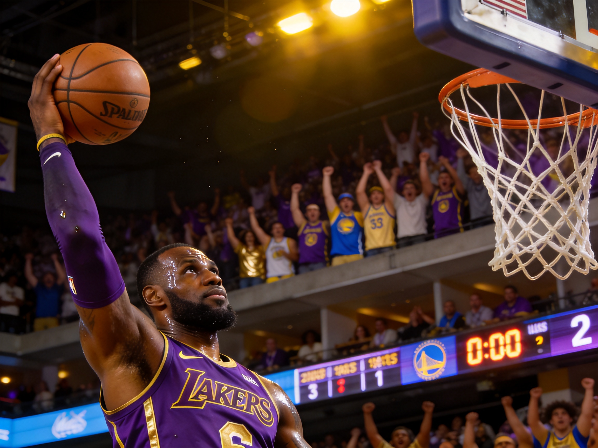 NBA篮球比赛精彩扣篮瞬间